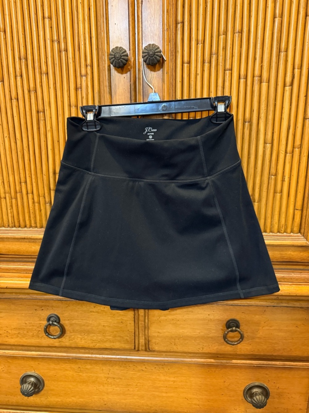 J. Crew Black Active Skort with Built-In Shorts